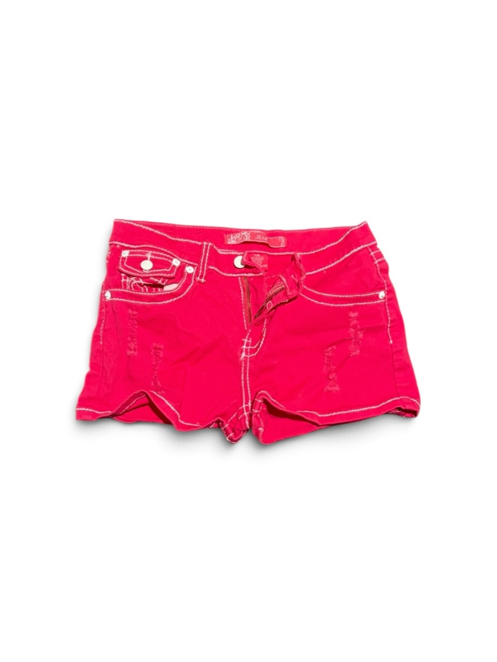 U-51 Bright Pink Denim Jean Shorts for Women